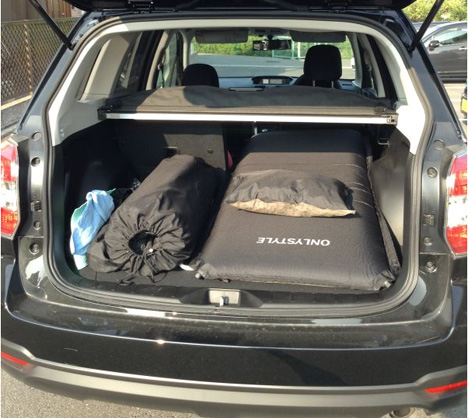 SUBARU Forester（SJ）& Car Camping Air matress